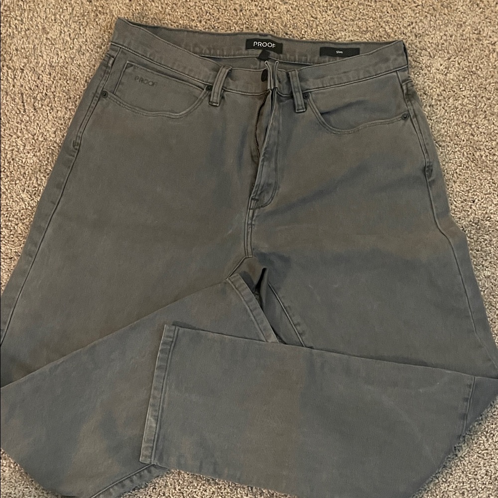 Proco Men's Classic Gray Straight Jeans